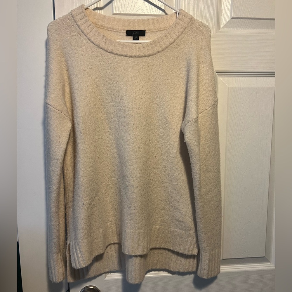 JCrew Cream Sweater XS